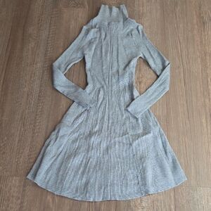 Fashion Nova Gray Long-Sleeve Dress